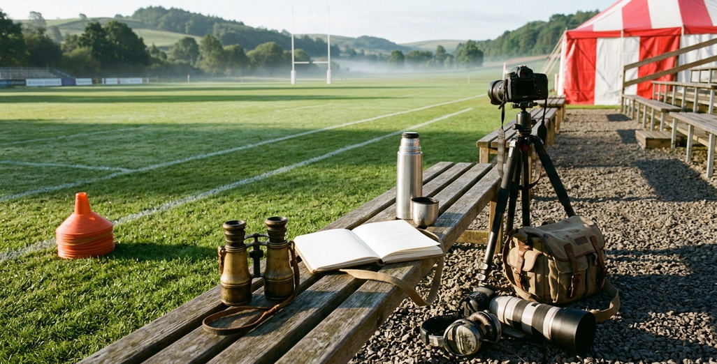 Image showing morning touchline